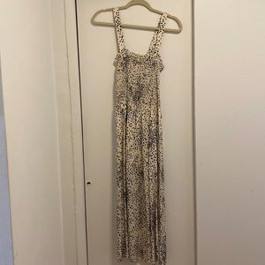 Saltwater Luxe maxi polka dot print dress